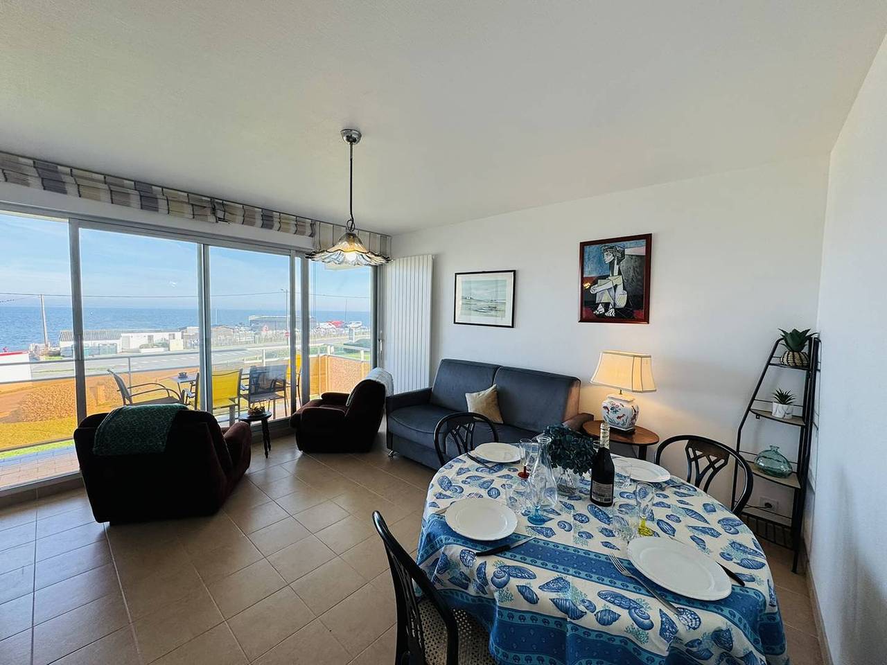 Apartamento vacacional entero, Spacieux 2 pièces vue mer côté baie, balcon, parking, wifi in Quiberon, Côte des Mégalithes