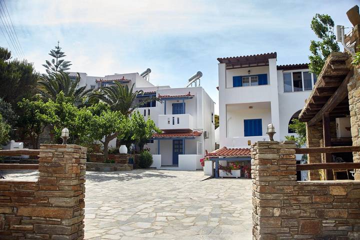 Monolocale intero, Monolocale 'Irene 5 Standard Double 2' con vista mare, Wi-Fi e aria condizionata in Andros