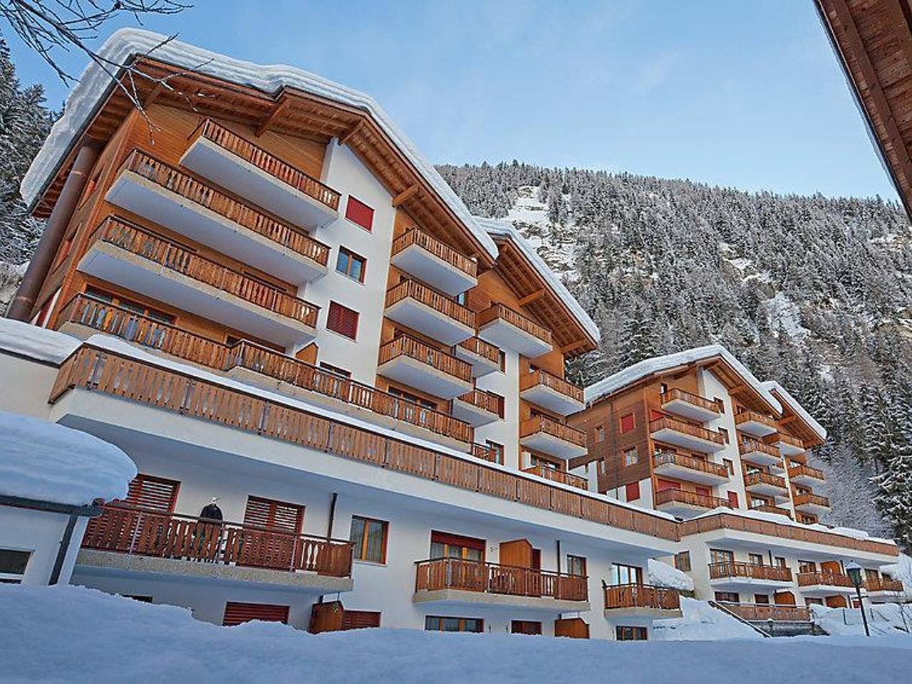 Ganze Ferienwohnung, Les Naturelles B 106 # - 5-Bettwohnung, Dusche und Bad, Wc in Leukerbad, Leukerbad & Umgebung