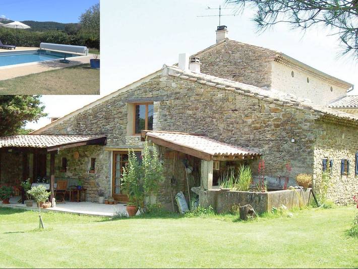 Location de vacances pour 5 personnes, avec jardin ainsi que piscine et terrasse, animaux acceptés à La Bégude-de-Mazenc - 2