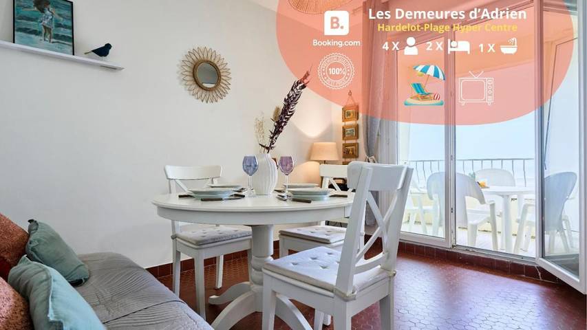 Appartement de vacances pour 4 personnes, avec vue et terrasse