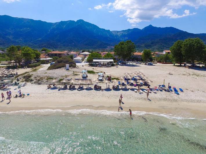 Bungalow für 4 Personen, mit Ausblick und Garten auf Thassos