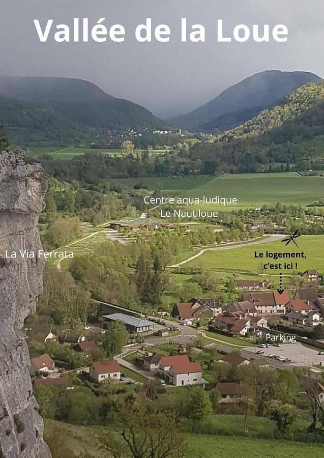 Maison de Vacances - vue panoramique rivière in Ornans, Jura Francais