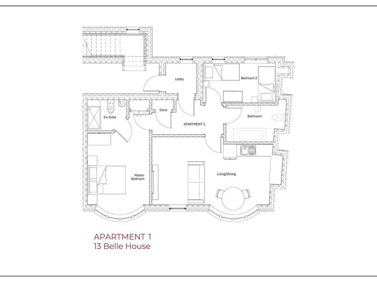 Entire apartment, Belle House, Apt 1 in Filey, North Yorkshire