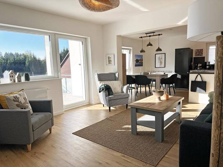 Ferienwohnung für 4 Personen, mit Ausblick und Seeblick sowie Balkon in Buntenbock - 3