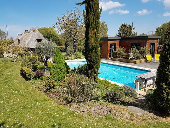 Gîte pour 4 personnes, avec piscine et jacuzzi ainsi que jardin et terrasse à Pennedepie - 4
