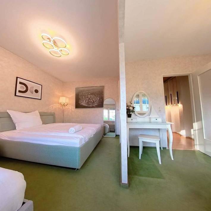 Ferienhaus für 4 Personen, mit Terrasse und Garten sowie Ausblick