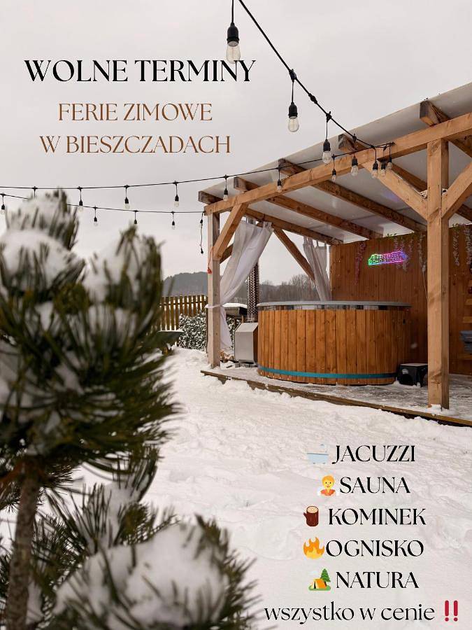Apartament wakacyjny dla 6 osób, z Balkon i Jacuzzi oraz Taras i Ogród w Myczkowce