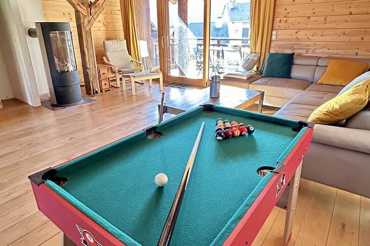 Chalet pour 9 personnes, avec jardin