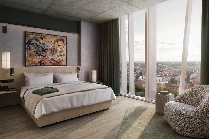 Hotel für 3 Personen, mit Sauna und Ausblick sowie Terrasse in Neukölln Berlin - 3