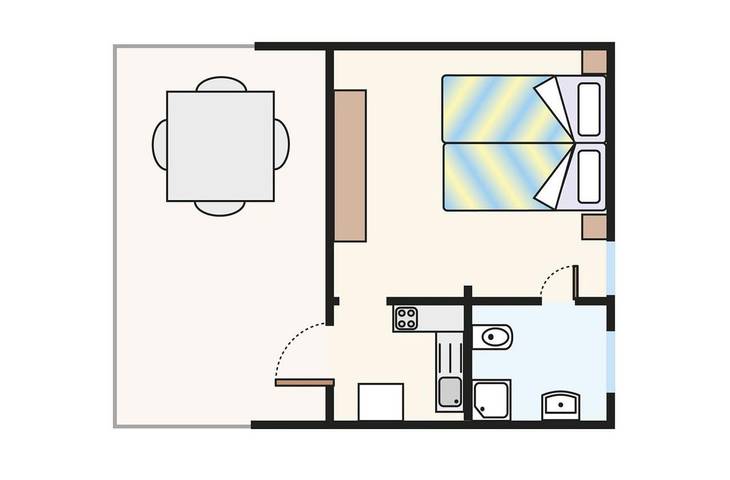 Bungalow für 3 Personen, mit Pool, kinderfreundlich in Venetien - 2