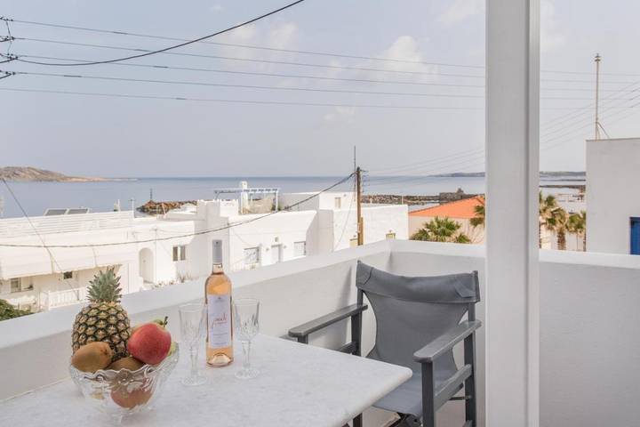 Maison d’hôte pour 2 personnes, avec vue et balcon, animaux acceptés dans Náoussa - 2