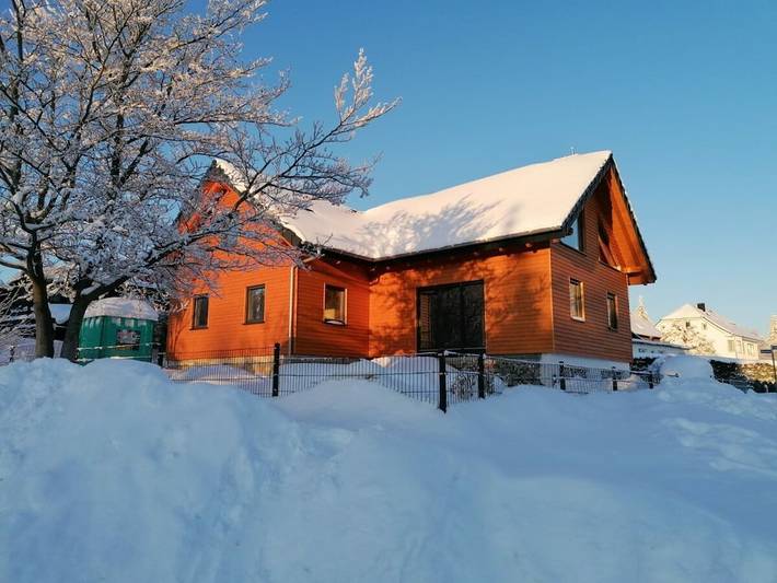 Lodge voor 4 personen, met tuin en terras in de Harz