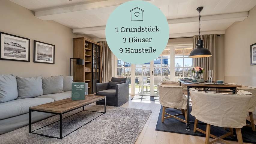Ferienhaus für 6 Personen, mit Terrasse und Garten sowie Sauna auf Sylt