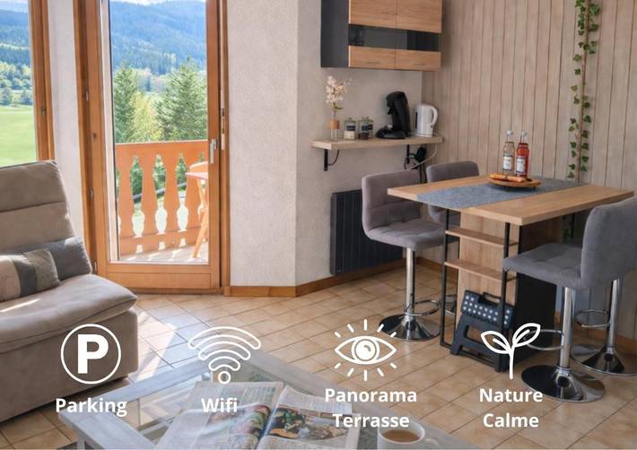Appartement de vacances pour 4 personnes, avec vue et terrasse