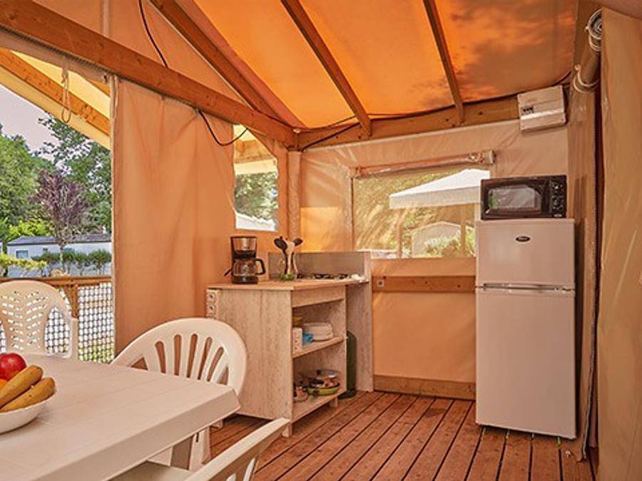 Camping Aqua Viva  - Tente en toile et en bois 5 personnes - Eco Lodge | 2 Ch. | 4/5 Pers. | Sans Sdb in Carsac-Aillac, Périgord Noir