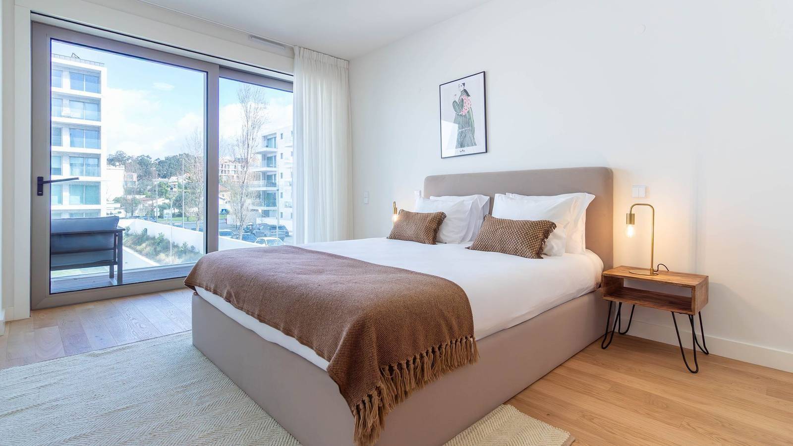 Apartamento entero, Apartamento de vacaciones para 4 personas con balcón in Canidelo, Distrito de Porto