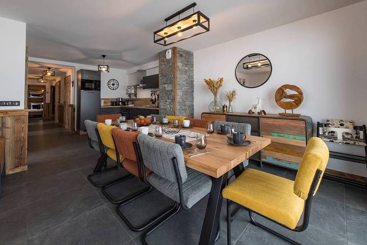 Gîte pour 12 personnes, avec balcon à Valmeinier - 4