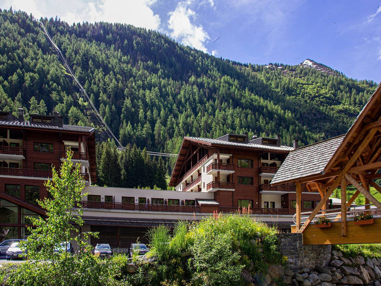 Appartement entier, Appartement de vacances pour 8 personnes avec balcon in Vallorcine, Région de Bonneville