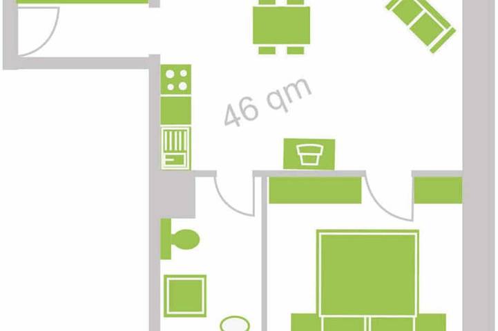 Ferienwohnung für 4 Personen, mit Garten - 1