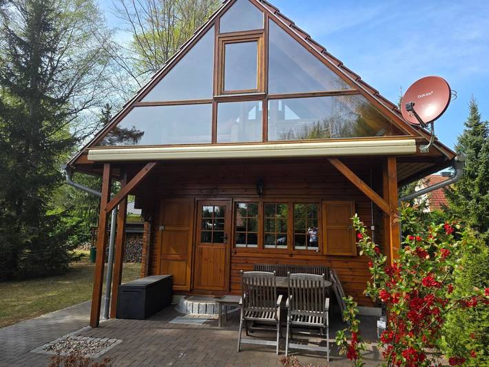 Ferienhaus für 4 Personen, mit Terrasse und Garten sowie Ausblick