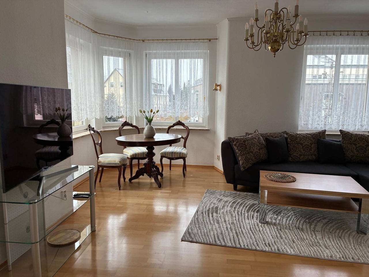 Apartamento entero, Apartamento 'Angelika' con terraza privada, balcón y Wi-Fi in Waren (Müritz), Lago Müritz