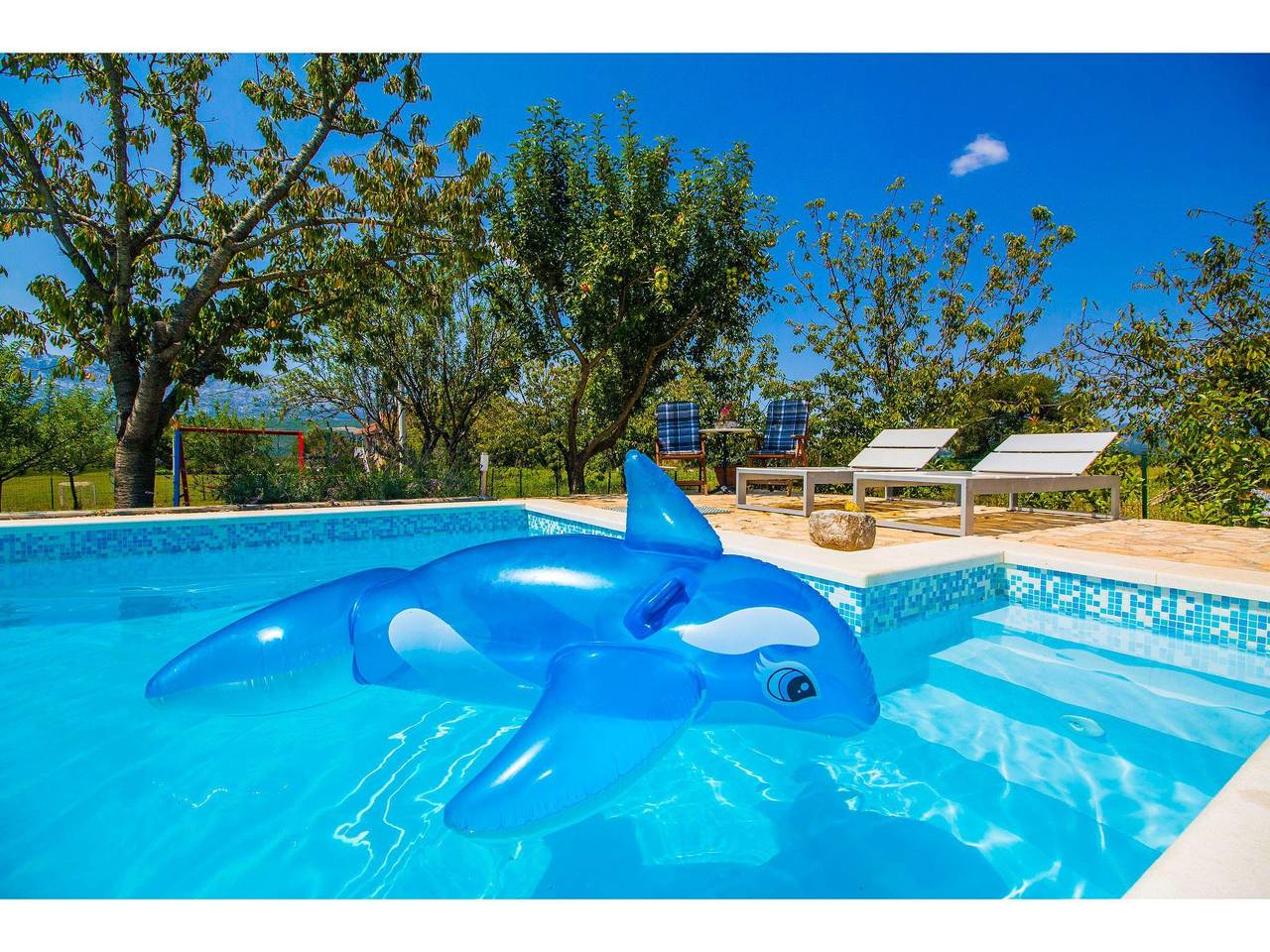 Romantisches Haus in Krušvar mit privatem Pool in Dalmatinisches Zagora