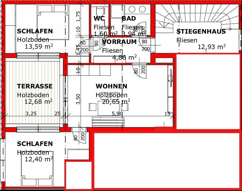 Appartement, bad, Wc, terras in Loferer und Leoganger Steinberge, Fieberbrunn