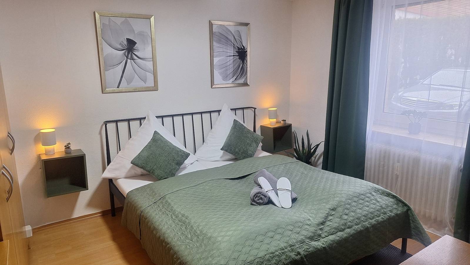 Ganze Ferienwohnung, Gästehaus Mittmann 1 Raum Apartment oh. Balkon in Bad Kissingen, Rhön-Bayern