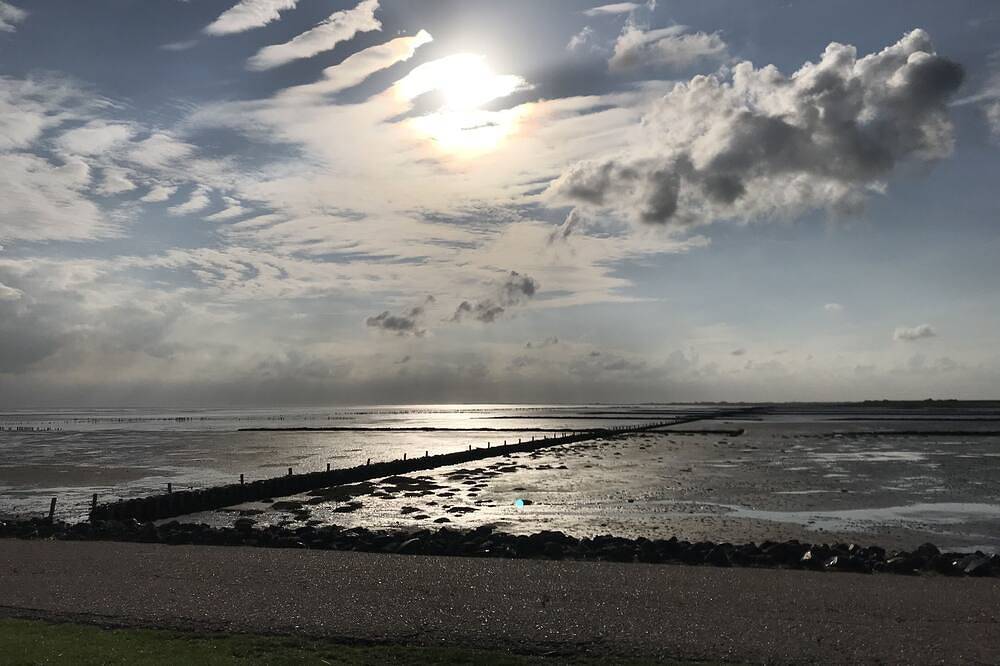 Nordsee , nahe St. Peter Ording, Haus direkt am Deich, sehr ruhig gelegen in Vollerwiek, Eiderstedt