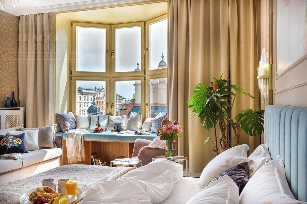 Appartement entier, Feniks Indigo studio with a Main Square view in Cracovie, Petite-Pologne