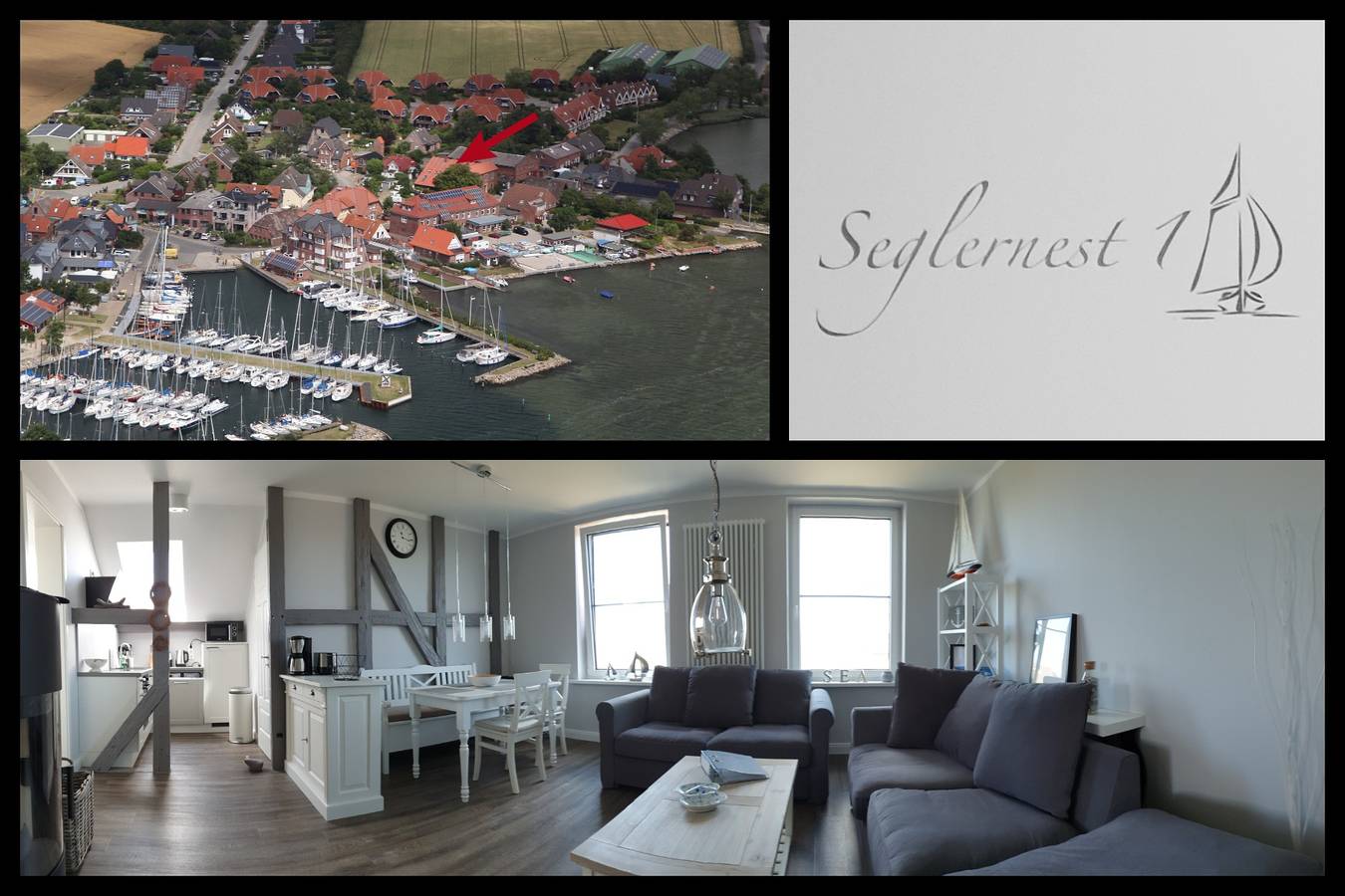 Ganze Wohnung, Ferienwohnung Seglernest 1 in Westfehmarn, Lemkenhafen