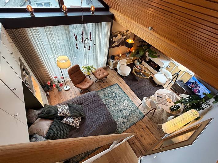 Gehele studio, Eichenwald-studio met bergzicht, open haard, balkon en wifi in Bad Herrenalb, Noordelijk Zwarte Woud
