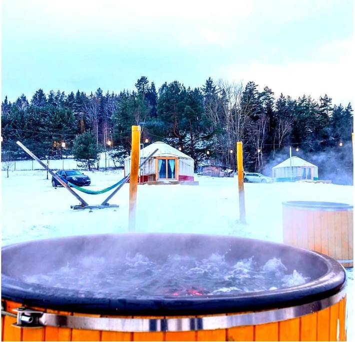 Kemping dla 4 osób, z ogród i widok oraz basen i sauna, zwierzęta dozwolone na Dolny Śląsk