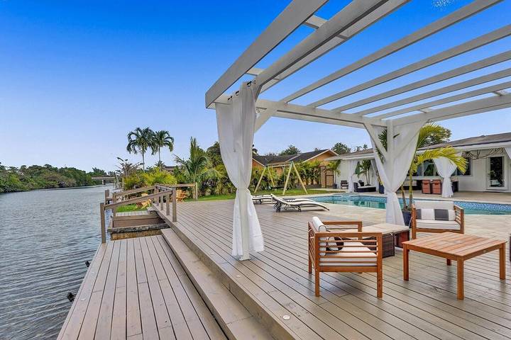 Feriehus for 18 personer, med hage i Florida