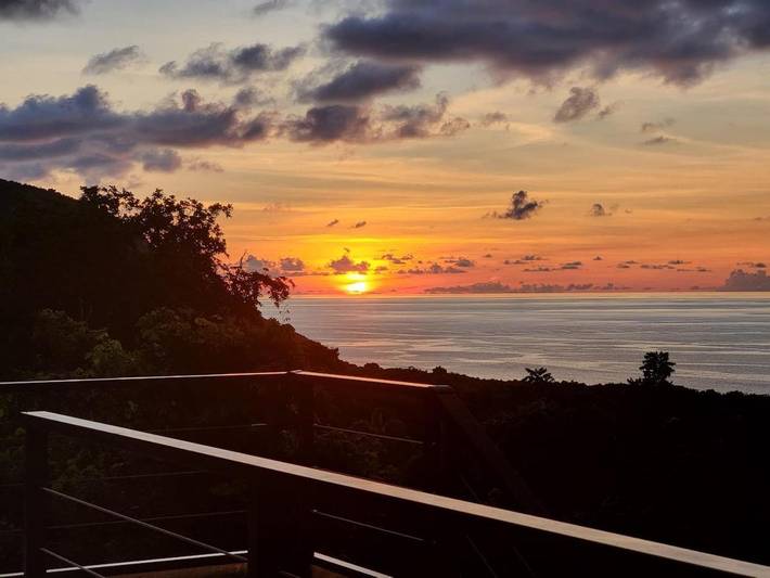Villa pour 6 personnes, avec jardin ainsi que vue et piscine à Deshaies
