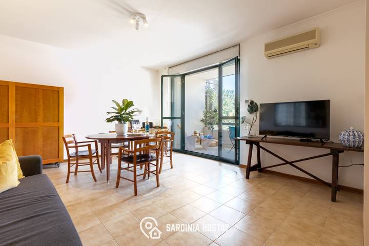Apartament wakacyjny dla 4 osób, z Balkon w Cagliari