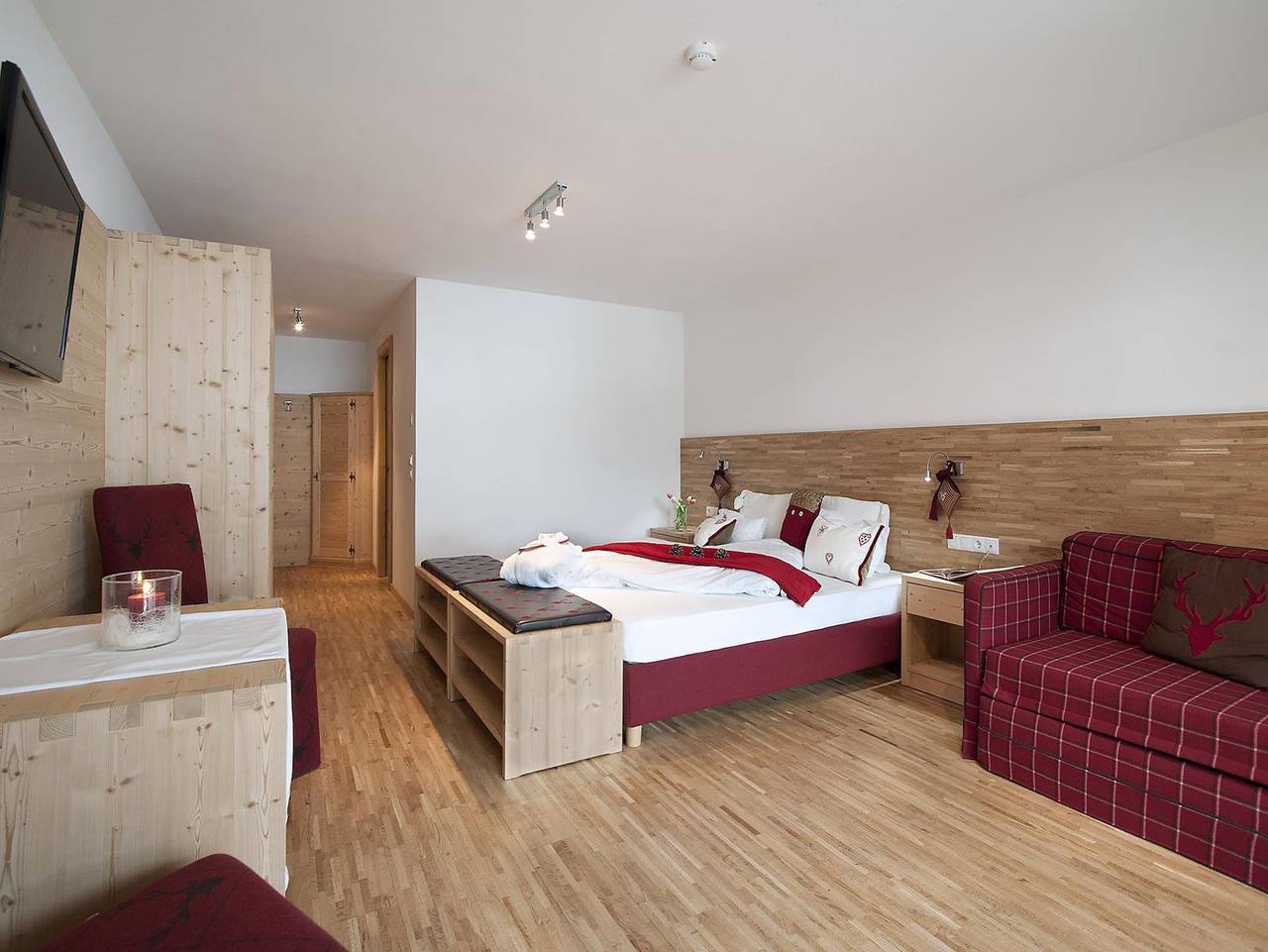 Hotel Italia - Superior Zimmer in Corvara in Badia, Dolomiti Superski