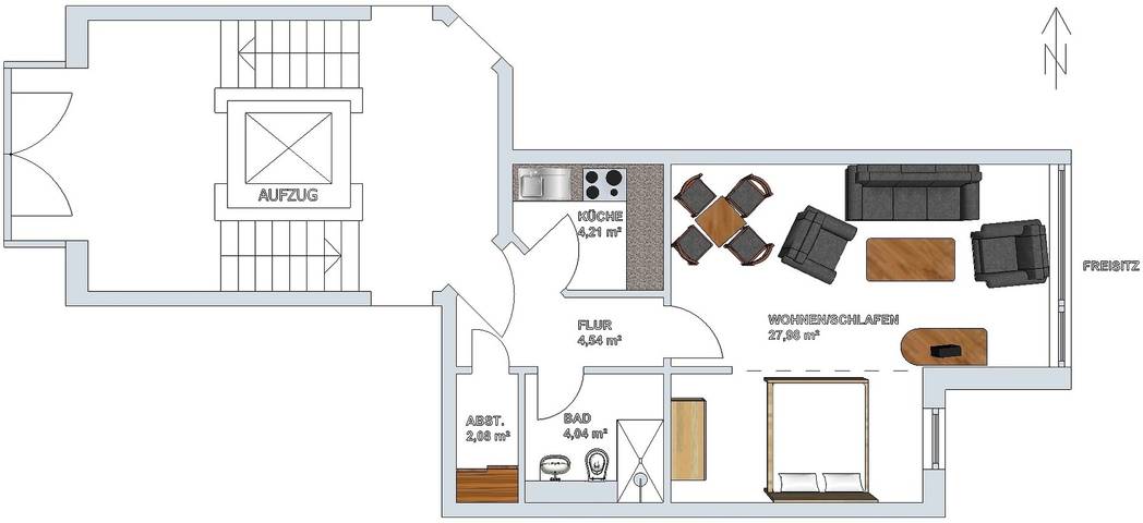 Ferienwohnung für 2 Personen, mit Terrasse und Seeblick in der Eckernförder Bucht - 2
