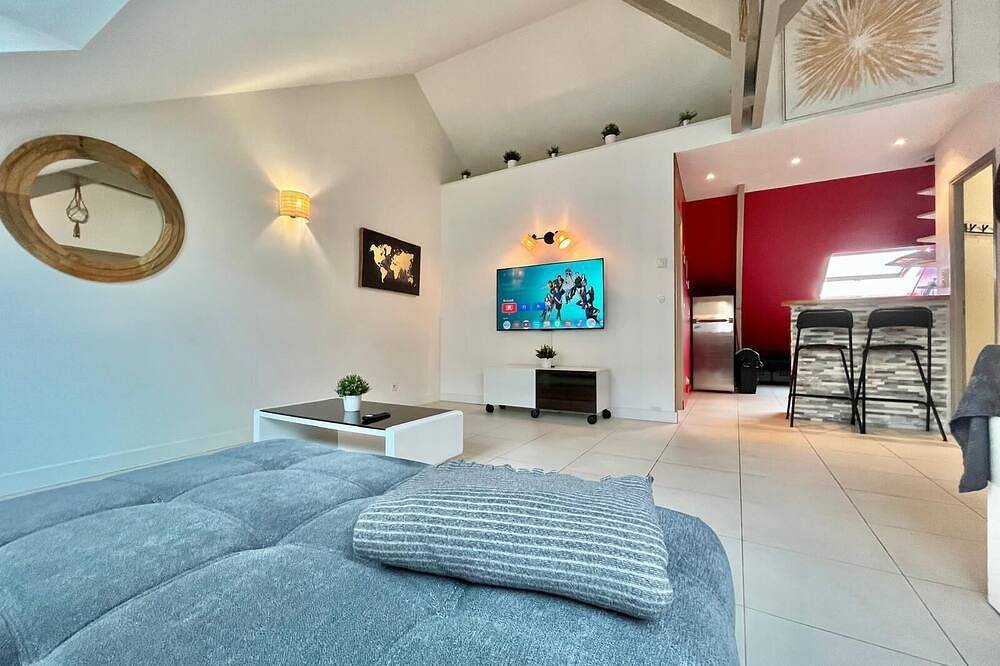 Apartamento entero, L'incontournable - spacious F2 - Near Paris/ Orly in Chilly-Mazarin, Essonne