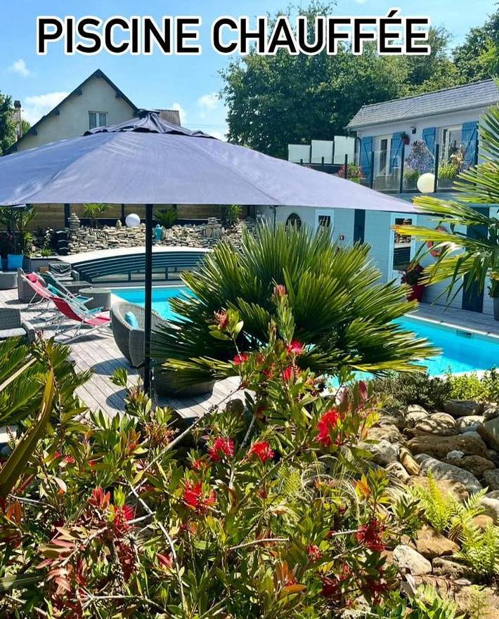 Hôtel pour 2 personnes, avec Terrasse et Jardin ainsi que Piscine et Sauna