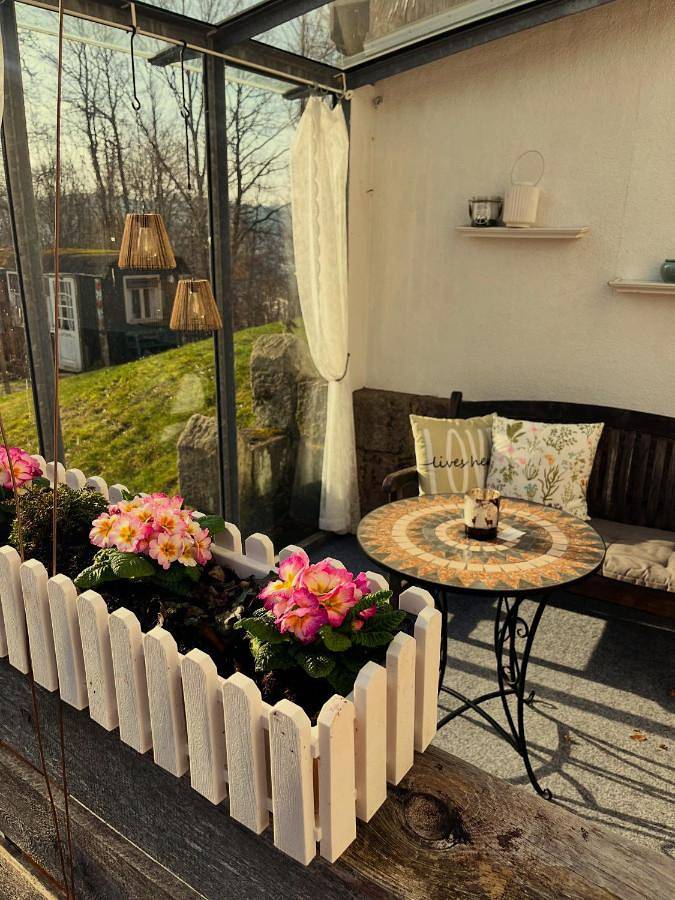 Ferienwohnung für 3 Personen, mit Terrasse und Garten sowie Sauna und Ausblick in Bad Brückenau - 2