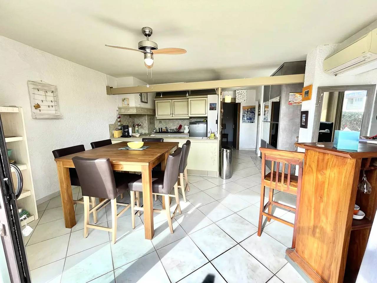 Appartement entier, En Bord De Plage: Vaste T3 climatisé en Rdc avec grande terrasse in Port-la-Nouvelle, Région de Narbonne