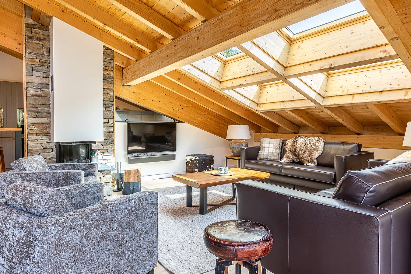 Alpchalets Portes du Soleil — Penthouse 8p. sauna in Abondance, Les Portes du Soleil