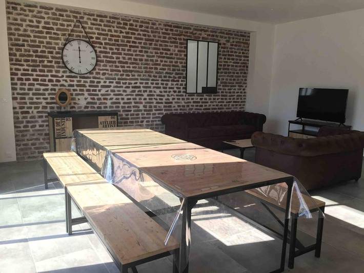 Location de vacances pour 42 personnes, avec vue ainsi que jardin et piscine, animaux acceptés à Saint-Josse - 4