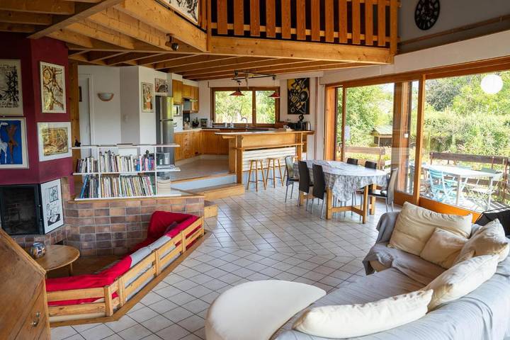 Gîte pour 7 personnes, avec jardin et balcon à Sciez