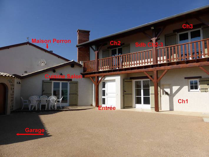 Gîte pour 10 personnes, avec balcon dans Rhône - 3