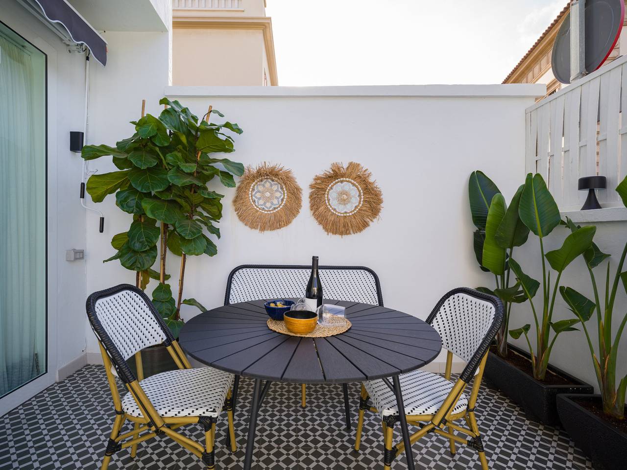 Maison au design bohème et moderne avec grande terrasse à Las Palmas in Ciudad Jardin, Las Palmas de Gran Canaria