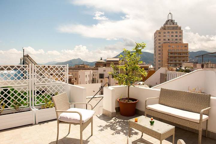 B&b voor 2 personen, met terras en uitzicht in Palermo