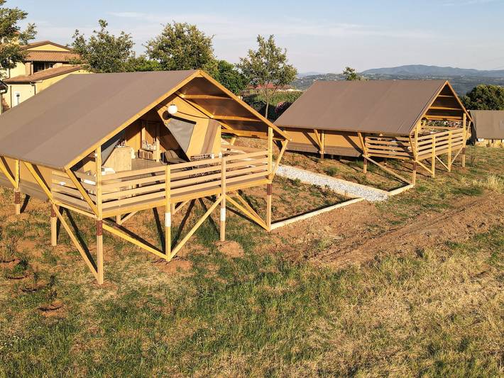 Ferienhaus für 5 Personen, mit Ausblick und Terrasse sowie Garten, mit Haustier